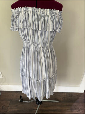 Tommy Bahama Aloha Avenue Off-the-Shoulder Dress in Mazarine Blue XS